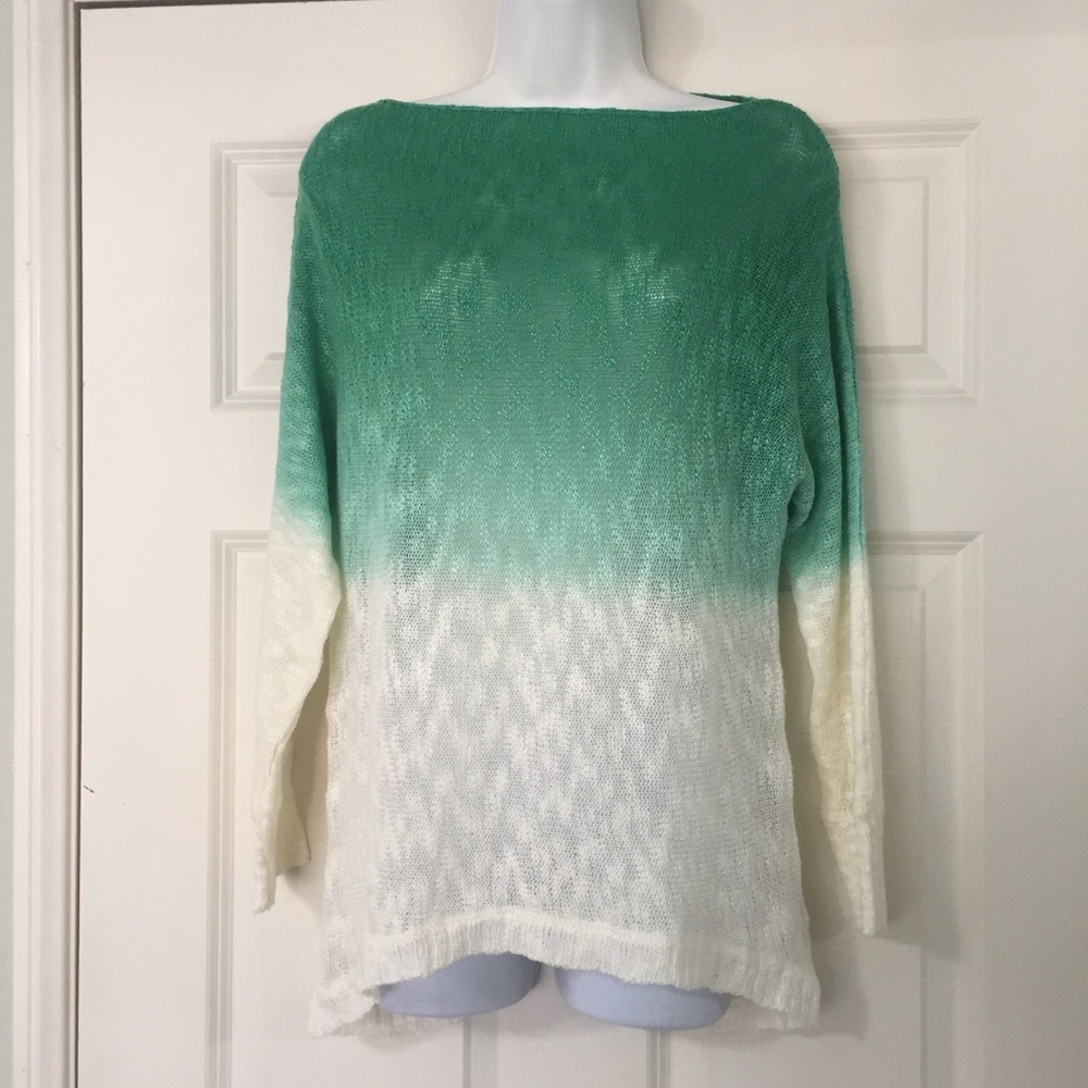 Beautiful Ombré Long Sleeve Knit Top
